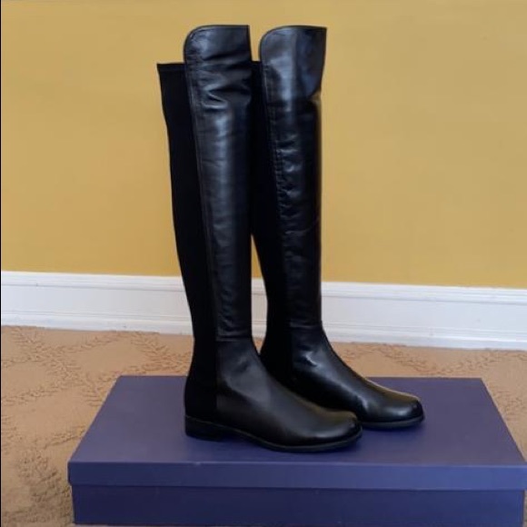 Stuart Weitzman 5050 Knee High Leather Boots - Picture 2 of 4